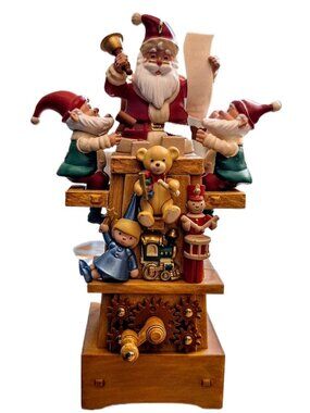 Hallmark 2011 Santa’s Jolly Workshop Christmas Ornament Magic Light Sound